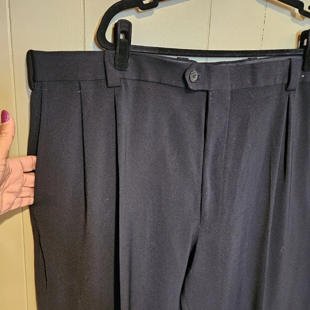 Franco Tossi Slack, Mens, Size 44, Black, Tailored Dress , Business, Formal,